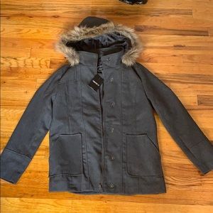 Dark gray Outerwear/Bomber from Forever 21.